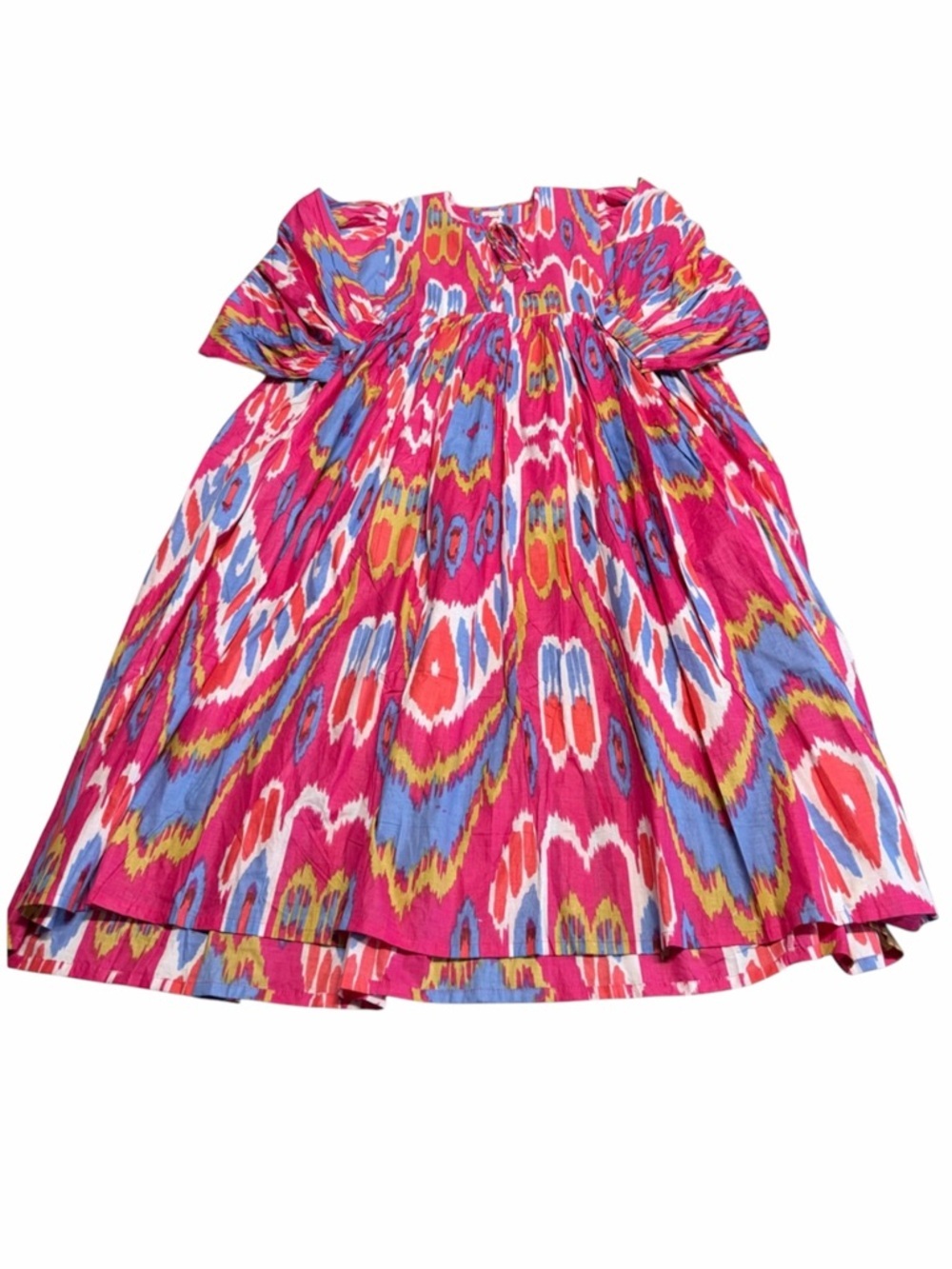 House of Sundar Hibiscus Liana Midi Dress Women’s Medium Boho Resortwear Summer - Picture 2 of 7